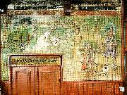 Carl Larsson dekorativ malning och inredning i den sa kallade bergoovaningen oil painting reproduction